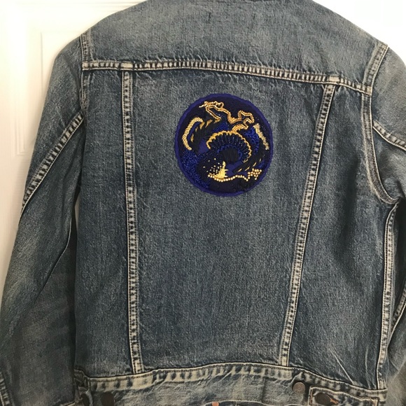 J Crew denim jacket with hand embroidered detail - Picture 1 of 5
